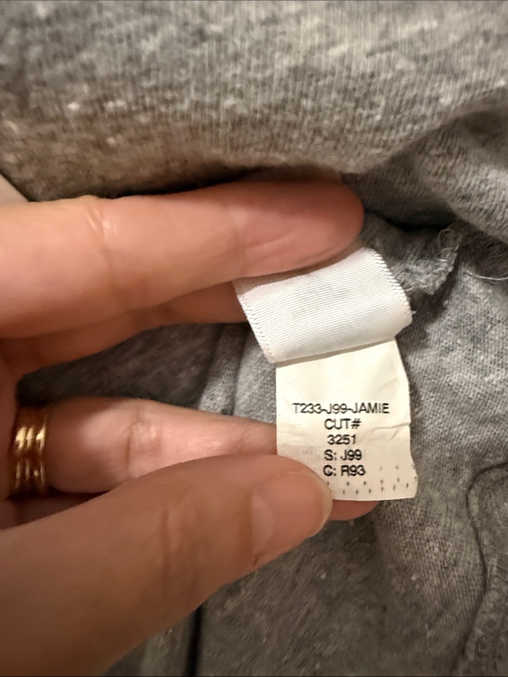 perfectwhitetee Women's Long Sleeve Jamie Crewneck Top - Gray large - Picture 6 of 7